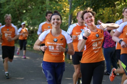 Nikki beim Halbmarathon in Nürnberg